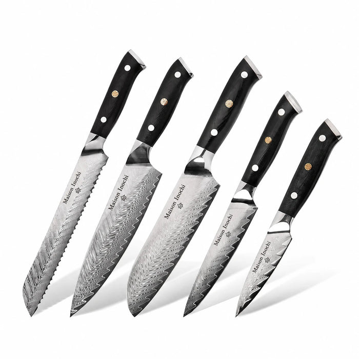 Maison Inochi — set-de-5-couteaux-japonais-collection-kimoya