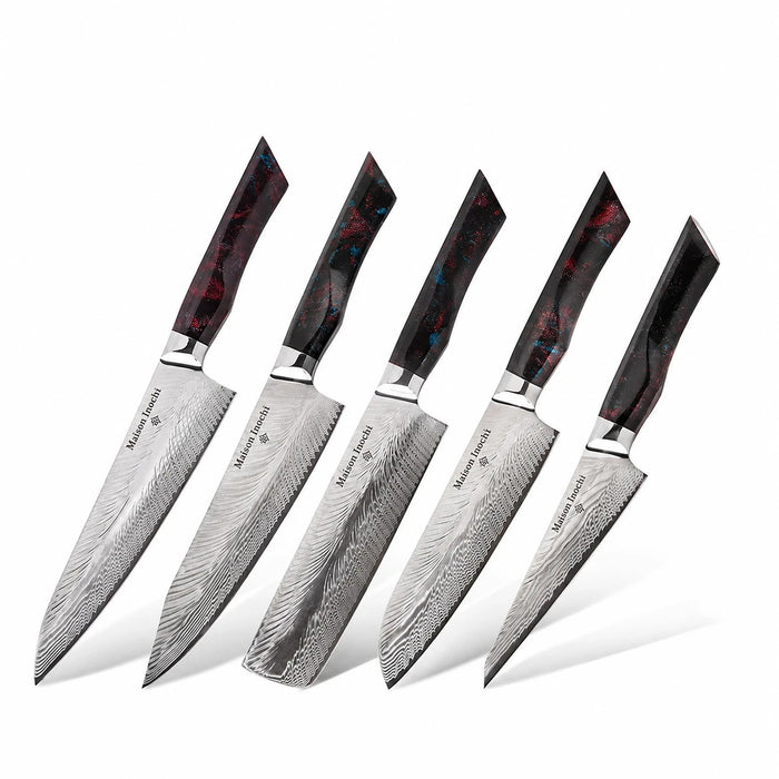 Maison Inochi — set-de-5-couteaux-japonais-collection-akita