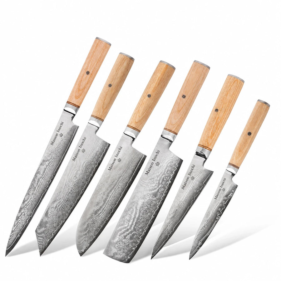 Maison Inochi — set-de-6-couteaux-japonais-collection-matsu
